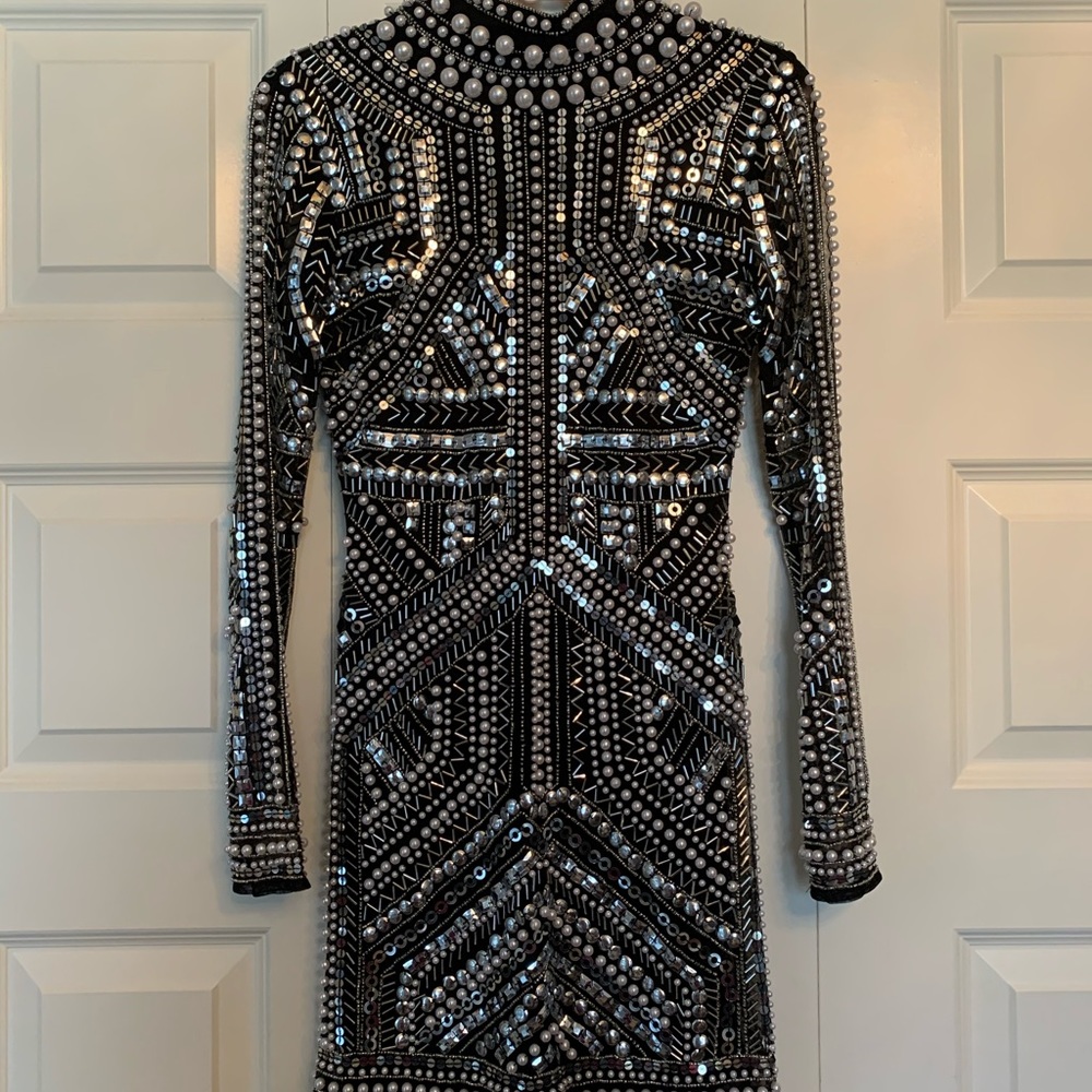 ASOS Sz 0 Beaded/Embellished Bodycon Dress